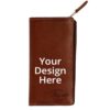 Brown Wallet Unisex Leather Passport Holder