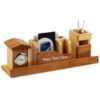 Handcrafted Wooden Pen Stand Holder For Office