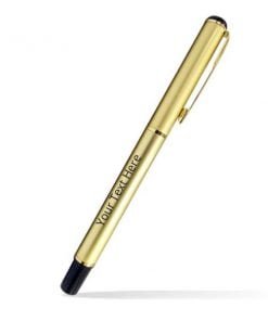 Engraved Gold Black Color Custom Metal Pen