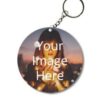 Circle Shape 2 Side Photo Printed Keychain