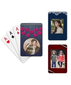 Buy Denim D Custom Made Photo Playing Cards | Personalized Printing Unique Casino | Game Play For Professional