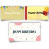 Birthday Design Printed Rectangle Stickers