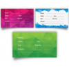 Name Tag Design Printed Rectangle Stickers