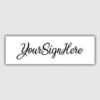 Custom Letter D Self Inking Signature Stamp