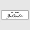 Stylish Letter D Self Inking Signature Stamp