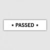 Passed Text D Self Inking Rubber Stamp