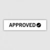 Approved Text D Self Inking Rubber Stamp