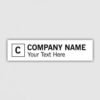 Company Name Initials D Self Inking Rubber Stamp