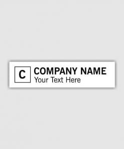 Company Name Initials D Self Inking Rubber Stamp