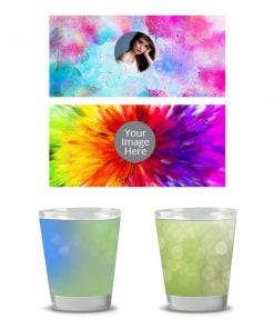 Abstract Design Photo Printed Shot Glasses