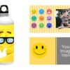 Emoji D Photo Print White Sipper Bottle