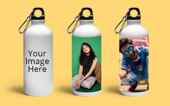 Buy Abstract Design Photo Printed Sipper Bottle | Custom Stainless Steel Engrave | Vacuum Insulated Fresh Water bottle