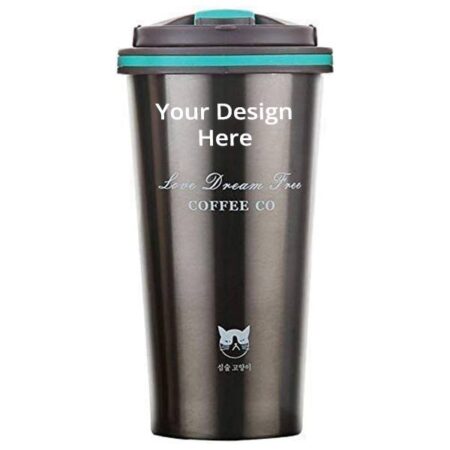 Black Tumbler Customized Vacuum Flask Doubl