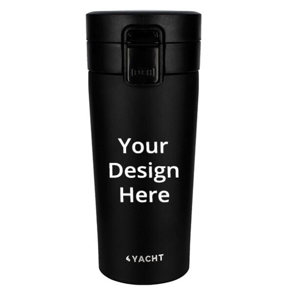 Buy Black Customized 400 ml Vacuum Insulated Stainless Steel Double Wall Thermos Flask Travel Mug