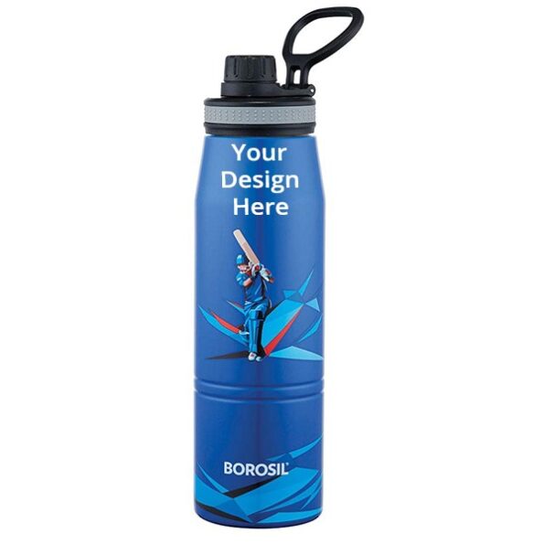 Buy Blue Customized Stainless Steel Hydra Gosport Cricket Vacuum Insulated Flask Water Bottle (900 ml)