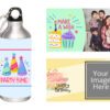 Birthday D Photo Print White Sipper Bottle