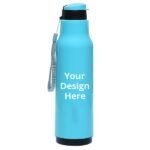 Blue Customized PU Insulated Water Bottle