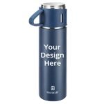 Buy Blue Customized Stainless Steel Thermo Vacuum Insulated Bottle with Cup (500 ml)