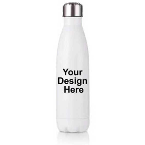 Buy White Photo Printed Customized Steel Bottle Tumbler