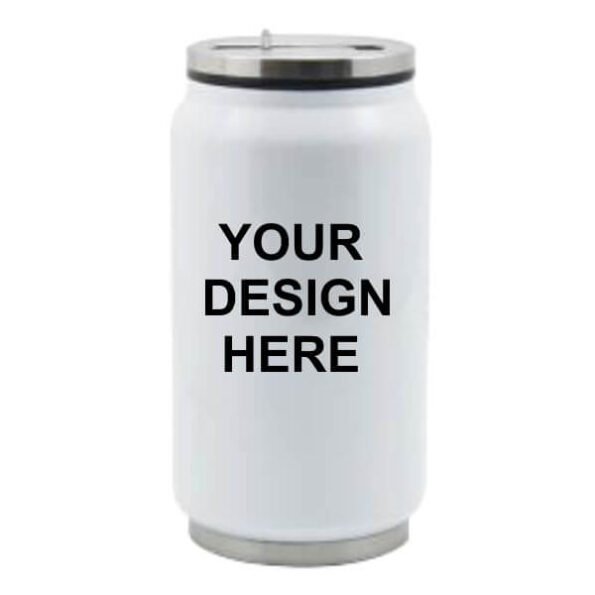 Buy White Photo Printed Customized Steel Cola Can Sipper Bottle