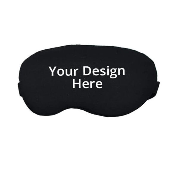 Buy Soft Fabric Black Adju Silk Strap Eye Mask | Customized Cooling Gel Insert | Luxury Sleeping Shade Cover