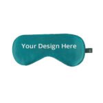 Buy Green Premium Mulberry Silk Strap Eye Mask | Customized Cooling Gel Insert | Luxury Sleeping Shade Cover