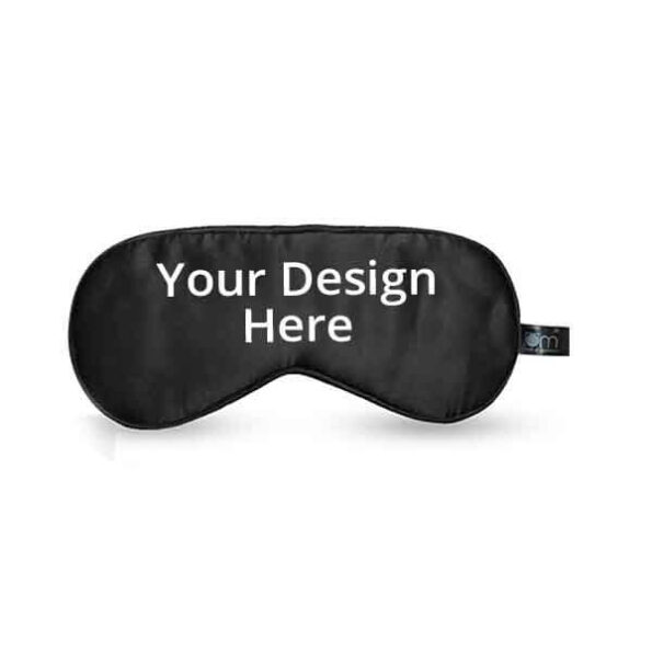 Buy Black 100% Mulberry Adju Silk Strap Eye Mask | Customized Cooling Gel Insert | Luxury Sleeping Shade Cover