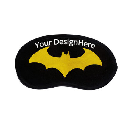 Black Batman Cartoon Silk Strap Eye Mask