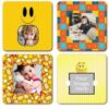 Emoji Design DIY Photo Square Coasters