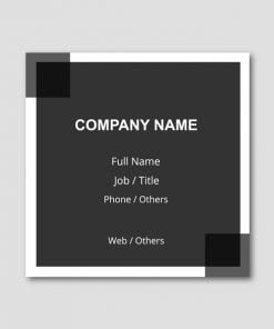 Buy Black White Box Smart Digital Visiting Card | Own Design Square Plain/Blank | Card for Home Office use