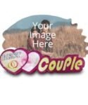 Buy Heart Couple Handicraft D Wood Photo Frames | Customized Own Photo Printed | Best Gift For Loves Ones