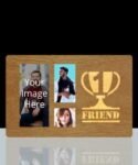 Buy Friend Des Hidden Message Wood Photo Frames | Customized Own Photo Printed | Best Gift For Loves Ones