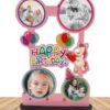 Birthday Balloon College D Wood Photo Frame