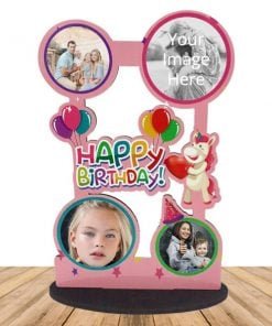 Buy Birthday Balloon College D Wood Photo Frame | Customized Own Photo Printed | Best Gift For Loves Ones
