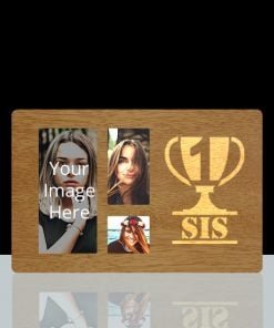 Buy Sister Hidden Message D Wood Photo Frames | Customized Own Photo Printed | Best Gift For Loves Ones