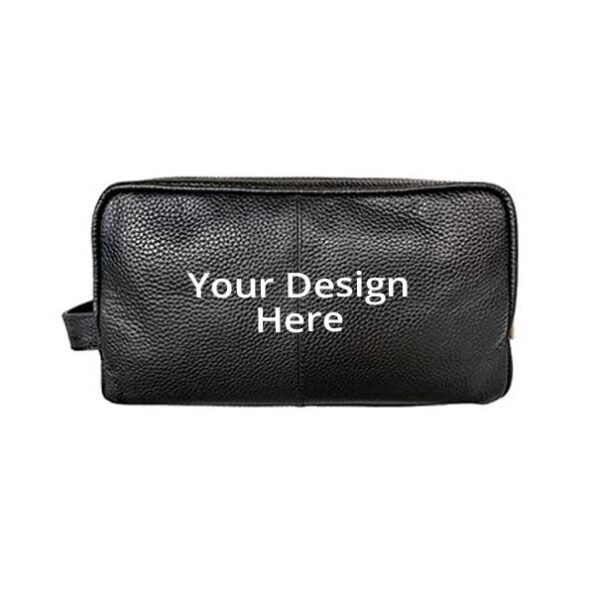 Buy Black Promotional Unisex Side Travel Bag | Custom Trendy Waterproof Leather | Toiletry/ Hanging/ Luggage Tote Bag