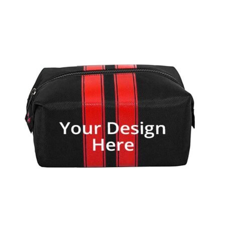 Red Shaving Duffle Side Travel Pouch