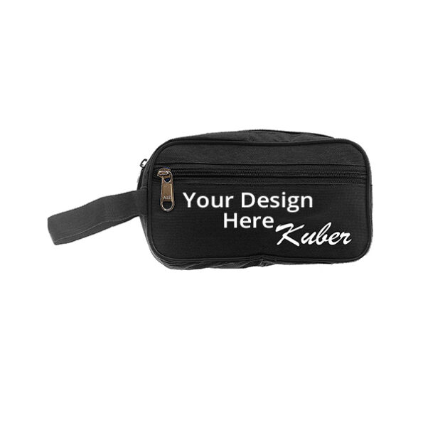 Buy Black Canvas Travel Shaving Kit Bag | Custom Trendy Waterproof Leather | Toiletry/ Hanging/ Luggage Tote Bag