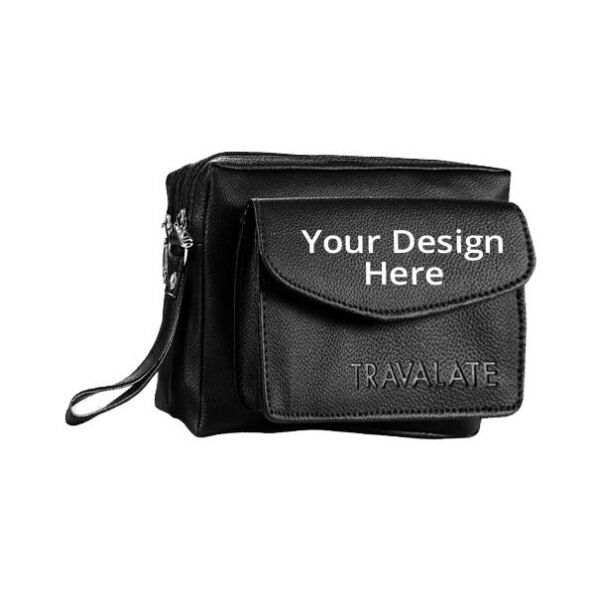 Buy Own Unisex Travel Cash Money Pouch Bag | Custom Trendy Waterproof Leather | Toiletry/ Hanging/ Luggage Tote Bag