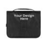 Black Printed Unisex Duffle Side Carry Bag