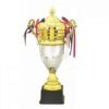 2 Color Mix Wooden Base Gold Trophies Cup