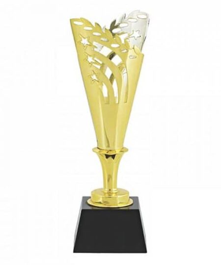 Gold Silver Metal Wooden Base Trophies Cup