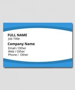 Buy Blue White C Smart Digital Visiting Card | Own Design Rectangle Plain/Blank | Card for Home Office use