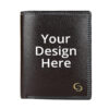 Brown Custom Artificial Trendy Charm Wallet