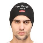 Buy Black Custom Fab Seasons Skull Cap | Printed And Embroidery Design | Adjustable Cotton For Unisex