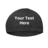 Printed Cotton Black Custom Name Skull Cap