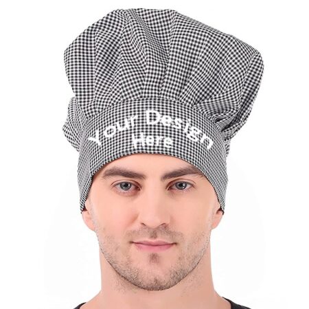 Black White Custom Unisex Chef Ha