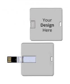 Buy Custom Square Shape Metal Logo | Name Printing Unique 4-64GB | USB Gift Pen Drive