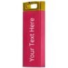 Custom Pink Metal Bar Logo Printed USB Pen Drives