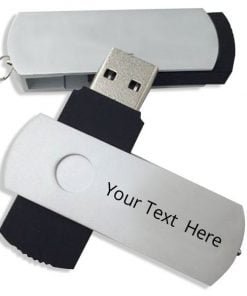 Buy Custom Swivel Metal Logo | Name Printing Unique 4-64GB | USB Gift Pen Drive